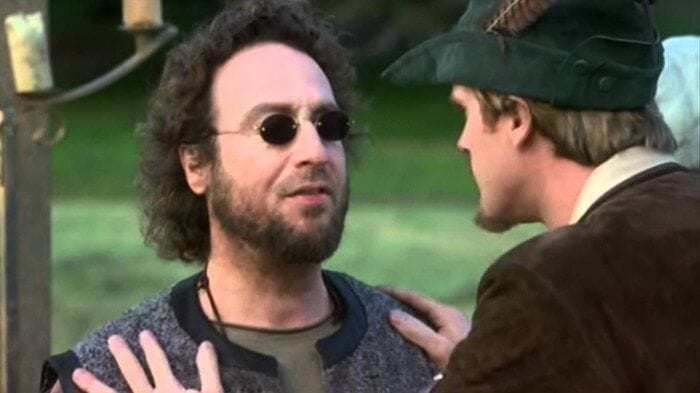 Robin talking to Blinkin during a scene in Robin Hood: Men in Tights Robin talking to Blinkin during a scene in Robin Hood: Men in Tights