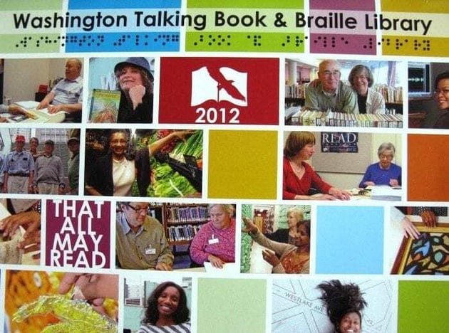 2012 calendar with printed, flat braille characters on the front cover 2012 calendar with printed, flat braille characters on the front cover