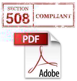 Image showing "Section 508 Compliant Documents by Braille Works" and the Adobe PDF logo Image showing "Section 508 Compliant Documents by Braille Works" and the Adobe PDF logo