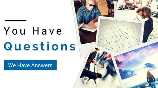 FAQ image displaying the words "You have questions, we have answers"