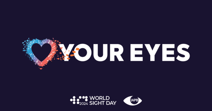 Heart Your Eyes. World Sight Day and IAPB logos.