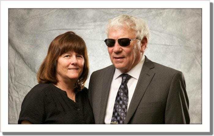 Framed image of Lou and Joyce Fioritto, Owners and Co-Founder of Braille Works with a drop-shadow Framed image of Lou and Joyce Fioritto, Owners and Co-Founder of Braille Works with a drop-shadow