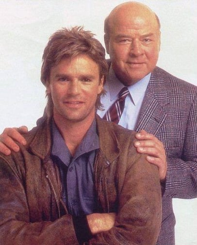 MacGyver and Pete Thornton (photo source: sitcomsonline.com) MacGyver and Pete Thornton (photo source: sitcomsonline.com)