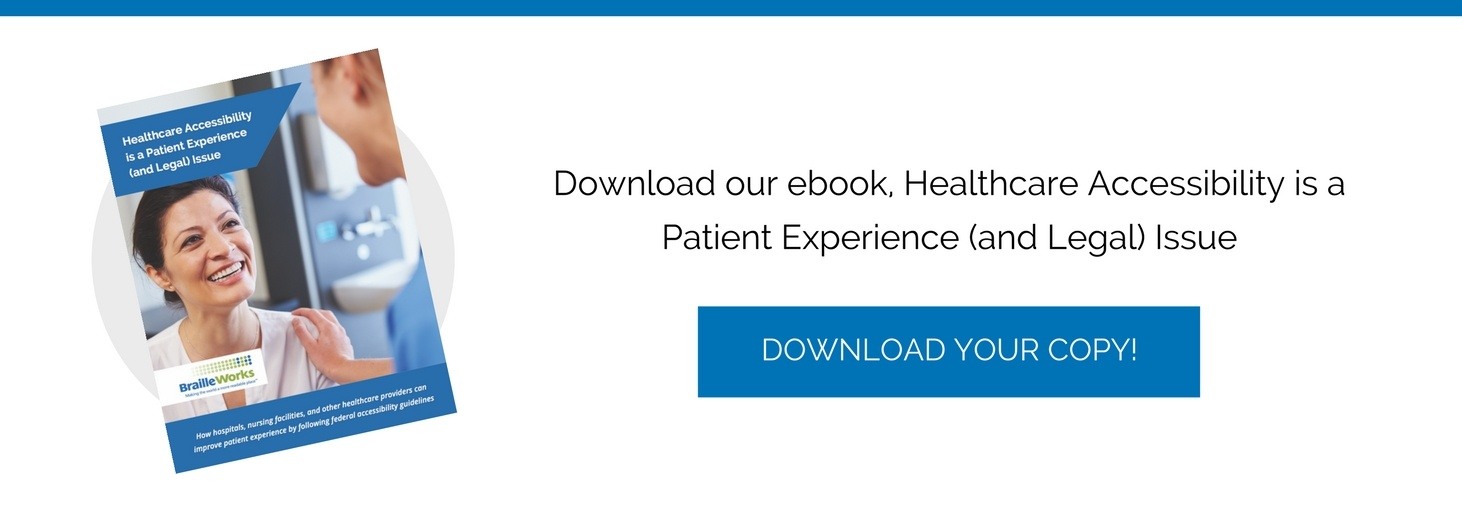 Healthcare accessibility ebook cover and click to download ebook